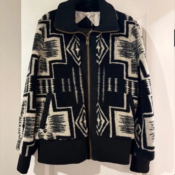 Pendleton Women's Foxglove Print Zip Jacket Size Medium - Picture 11 of 12